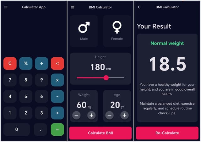 Calculator Mobile App