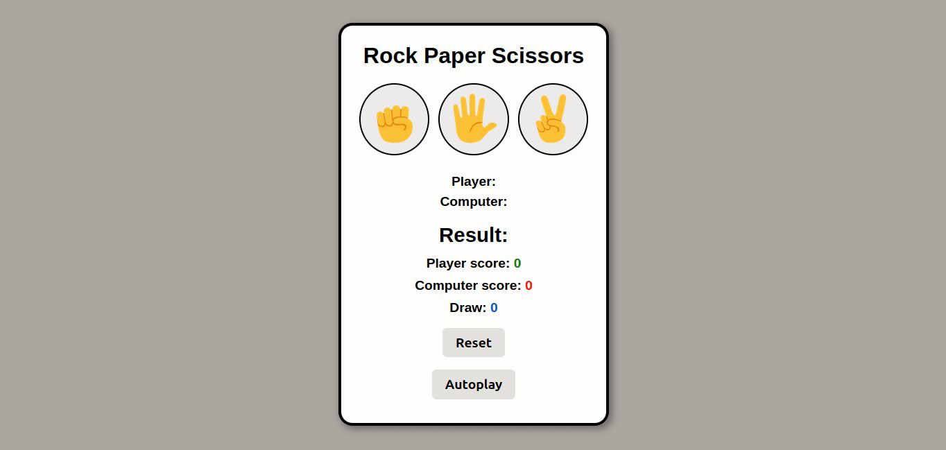 Rock Paper Scissors